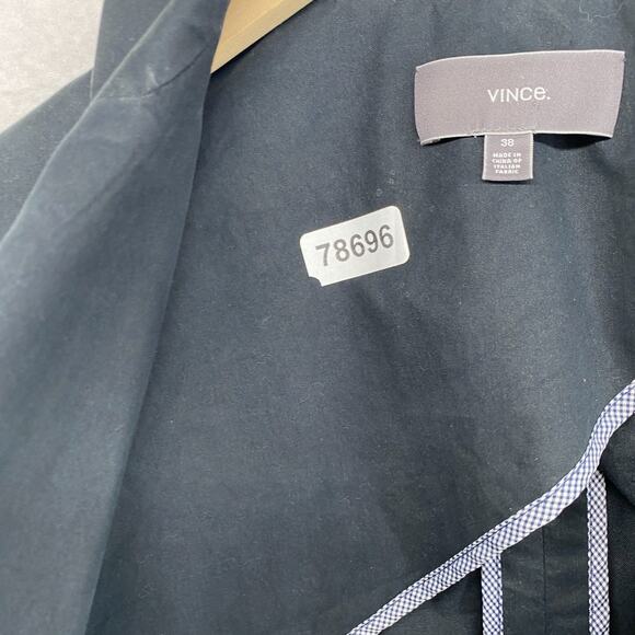 VINCE Blazer Mens 38 Jacket Sportscoat Unstructured Cotton Blend Casual Blue - Picture 11 of 11